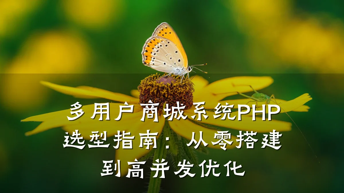 多用户商城系统PHP选型指南：从零搭建到高并发优化