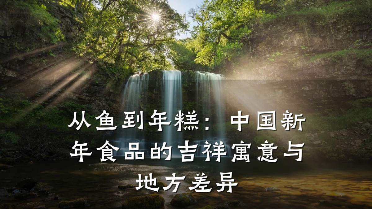 从鱼到年糕:中国新年食品的吉祥寓意与地方差异