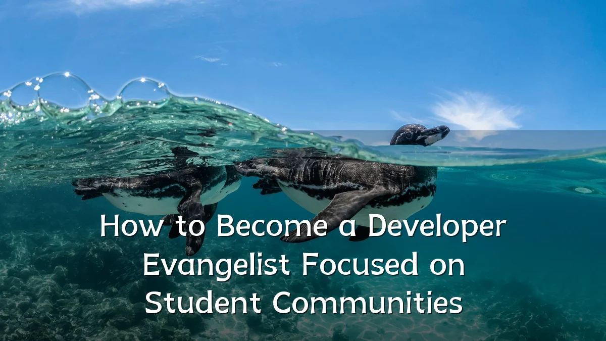 How to Become a Developer Evangelist Focused on Student Communities