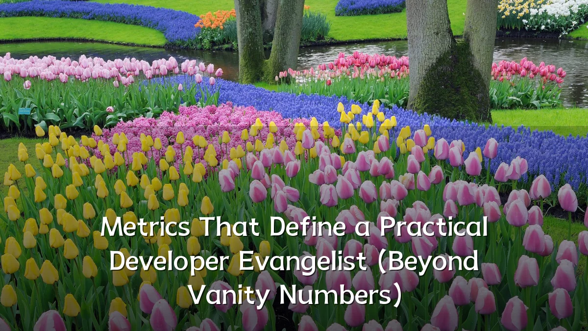 Metrics That Define a Practical Developer Evangelist (Beyond Vanity Numbers)