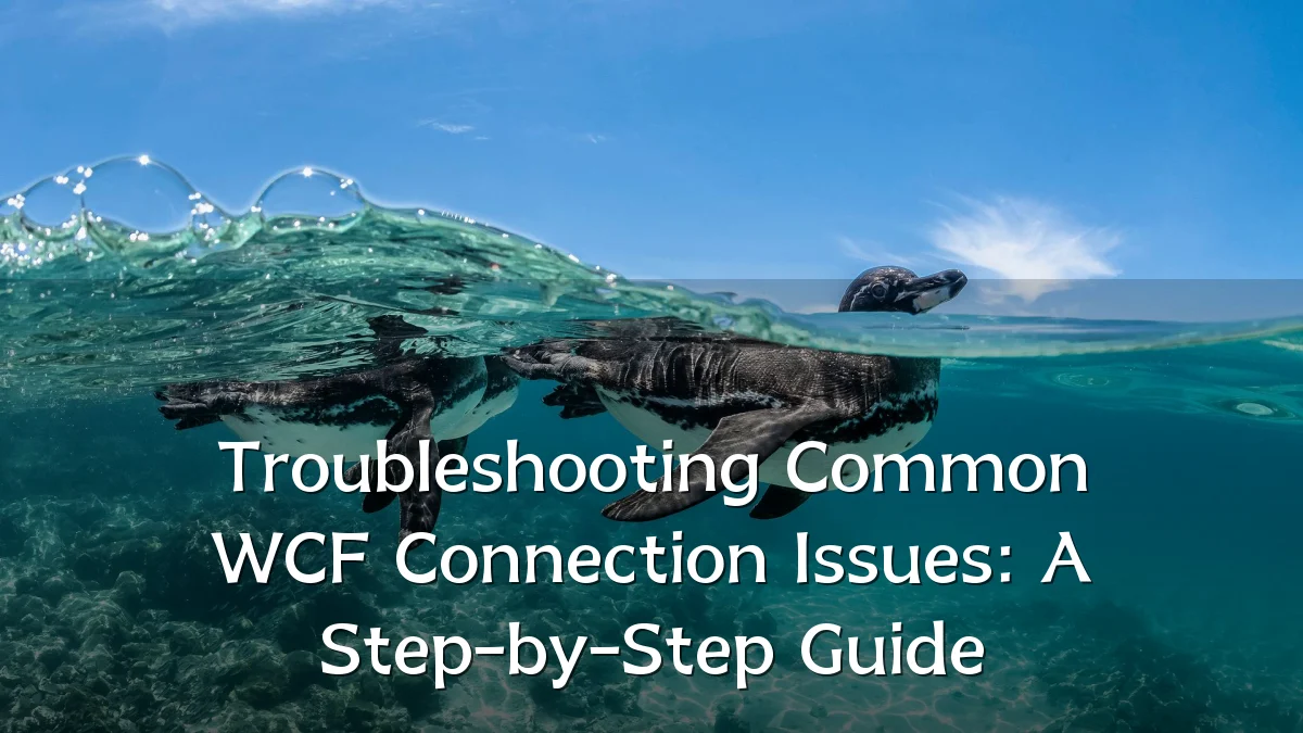Troubleshooting Common WCF Connection Issues: A Step-by-Step Guide