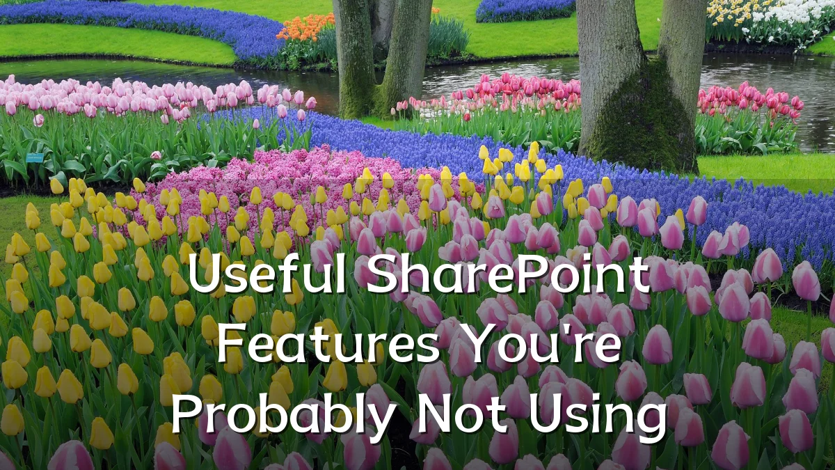 Useful SharePoint Features You're Probably Not Using