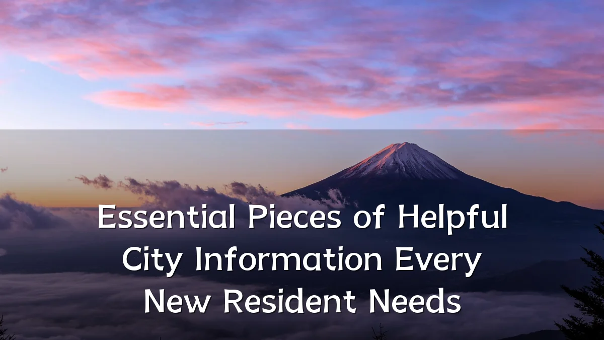 Essential Pieces of Helpful City Information Every New Resident Needs